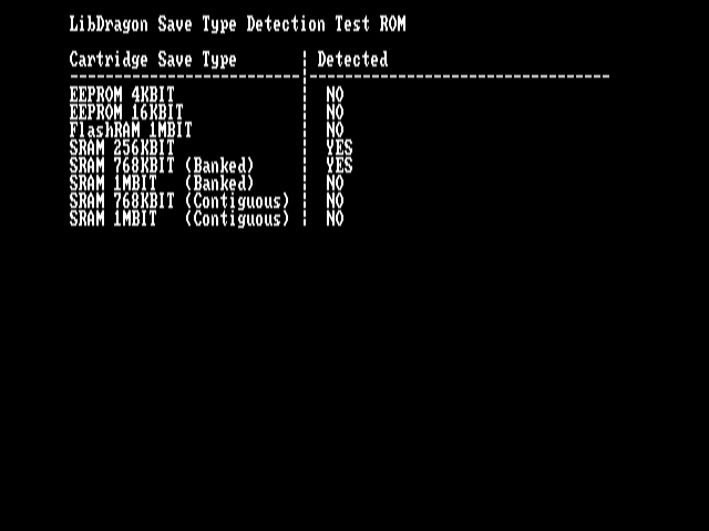 Screenshot of SRAM 768Kb detection result